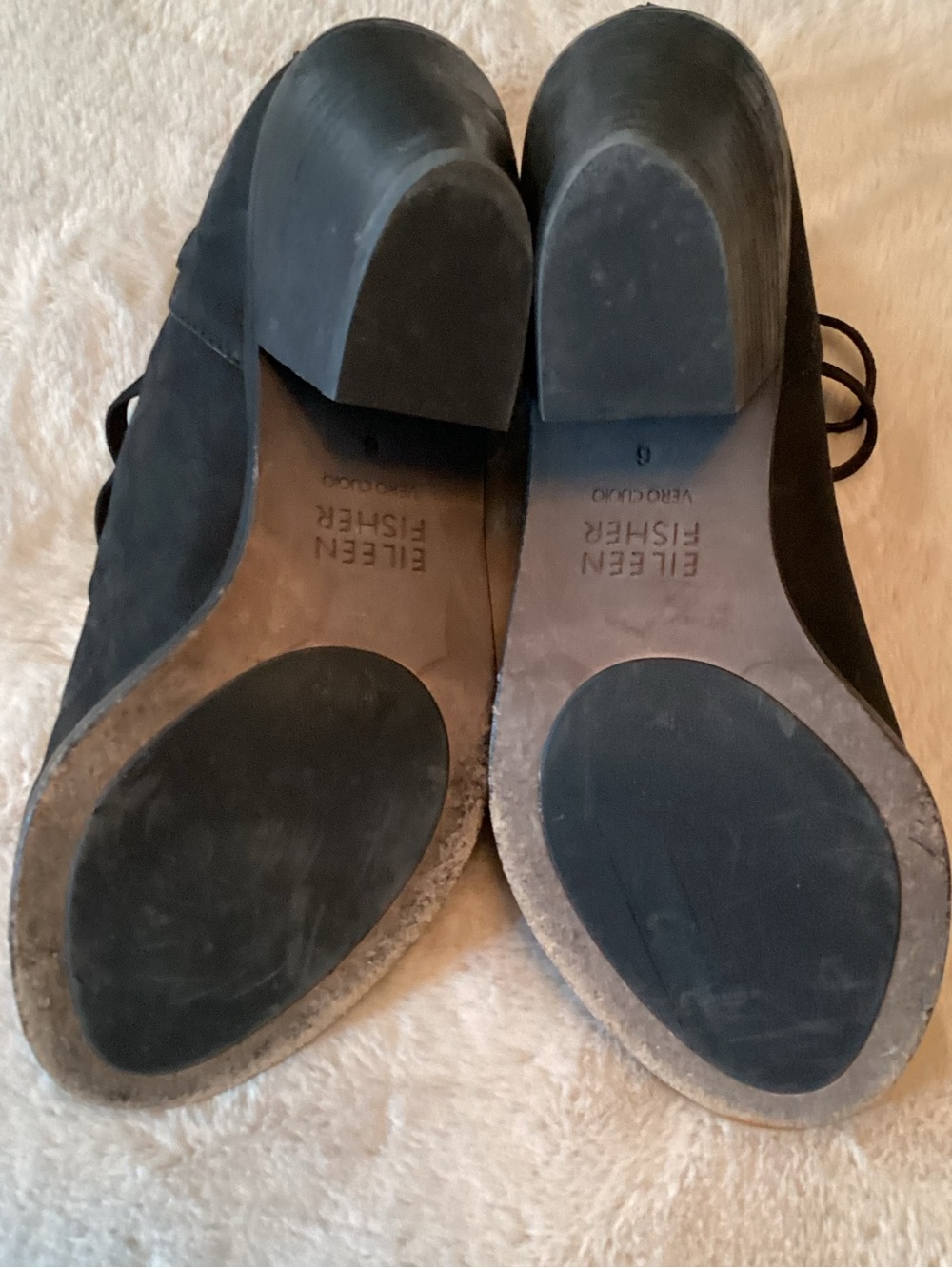 Eileen Fisher James Black Leather Multi-Strap Open-Toe Booties - Size 6 - Picture 8 of 8